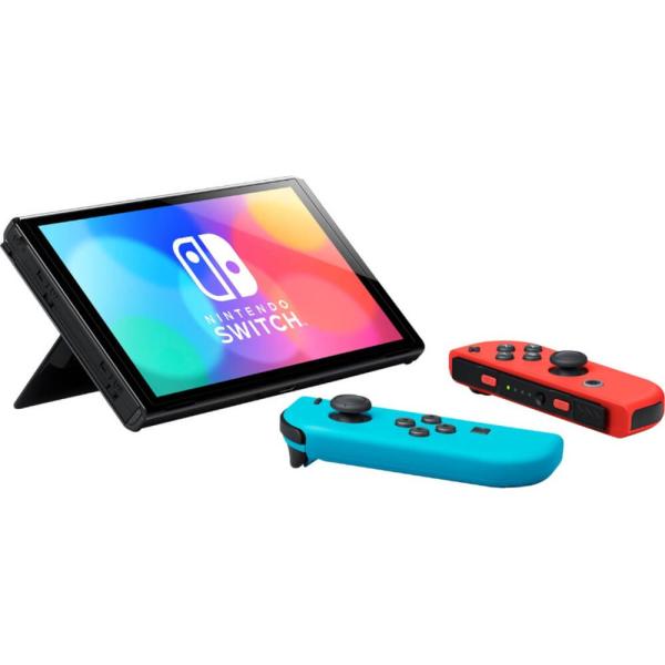 Nintendo Switch OLED Model Neon Blue/Neon Red | 7” Portable Console
