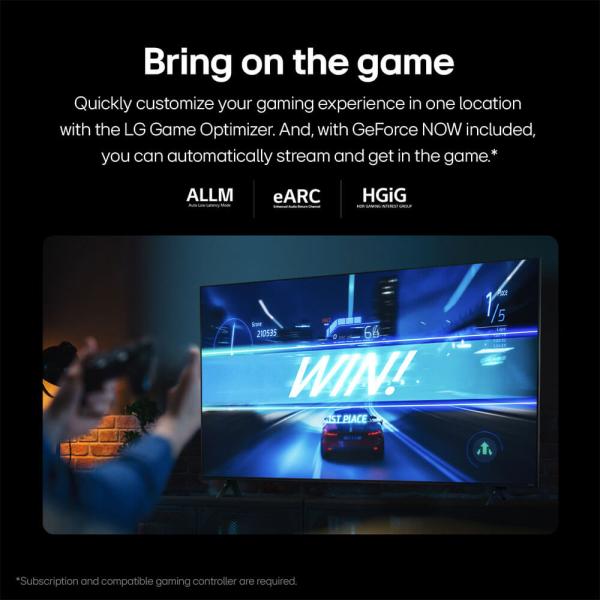 LG 43" QNED80T 4K Smart TV | Quantum Dot NanoCell, webOS & HDR
