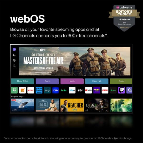 LG 43" QNED80T 4K Smart TV | Quantum Dot NanoCell, webOS & HDR