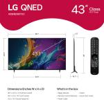 LG 43" QNED80T 4K Smart TV | Quantum Dot NanoCell, webOS & HDR