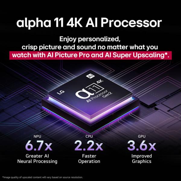 LG 65" G5 Series 4K OLED evo Smart TV | HDR10, Alpha 11 AI Processor, Gaming Ready