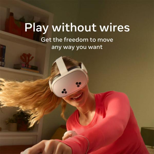 Meta Quest 3S All-in-One VR Headset (128 GB) | Next-Gen Mixed Reality with 3 Months Horizon+