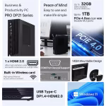 MSI PRO DP21 13M Desktop – Intel Core i3-13100, 8GB RAM, 512GB SSD, Windows 11