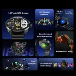oraimo Watch 5R Pro – 1.43" AMOLED Smart Watch with Wireless HD Calling and IP68
