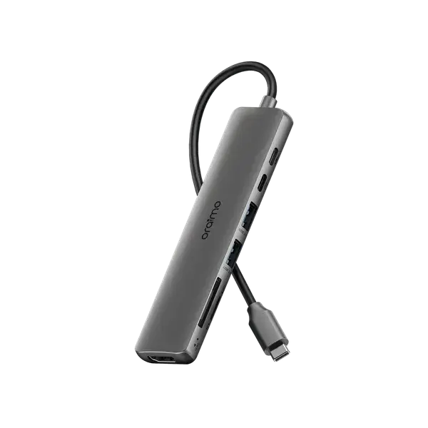 oraimo PowerTrans USB-C Hub 7-in-1 Adapter – 4K Display, 5Gbps Transfer, PD3.0 | Model OUH-511
