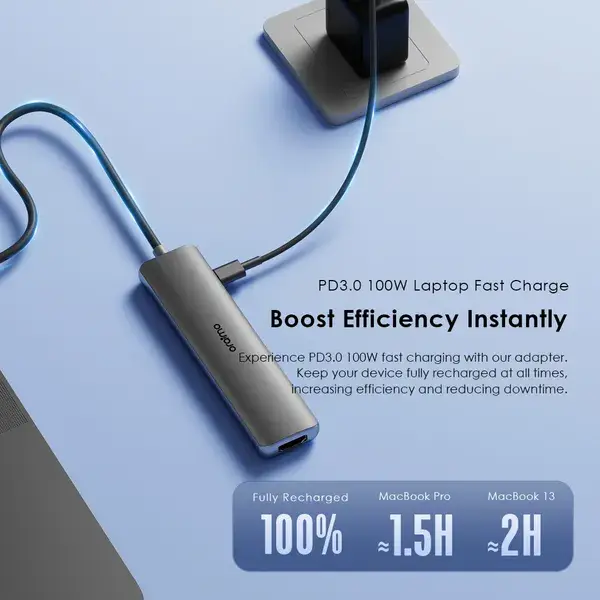 oraimo PowerTrans USB-C Hub 7-in-1 Adapter – 4K Display, 5Gbps Transfer, PD3.0 | Model OUH-511